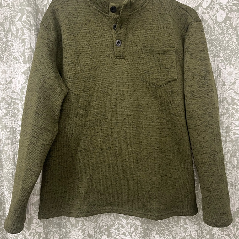 Olive Green Henley Shirt